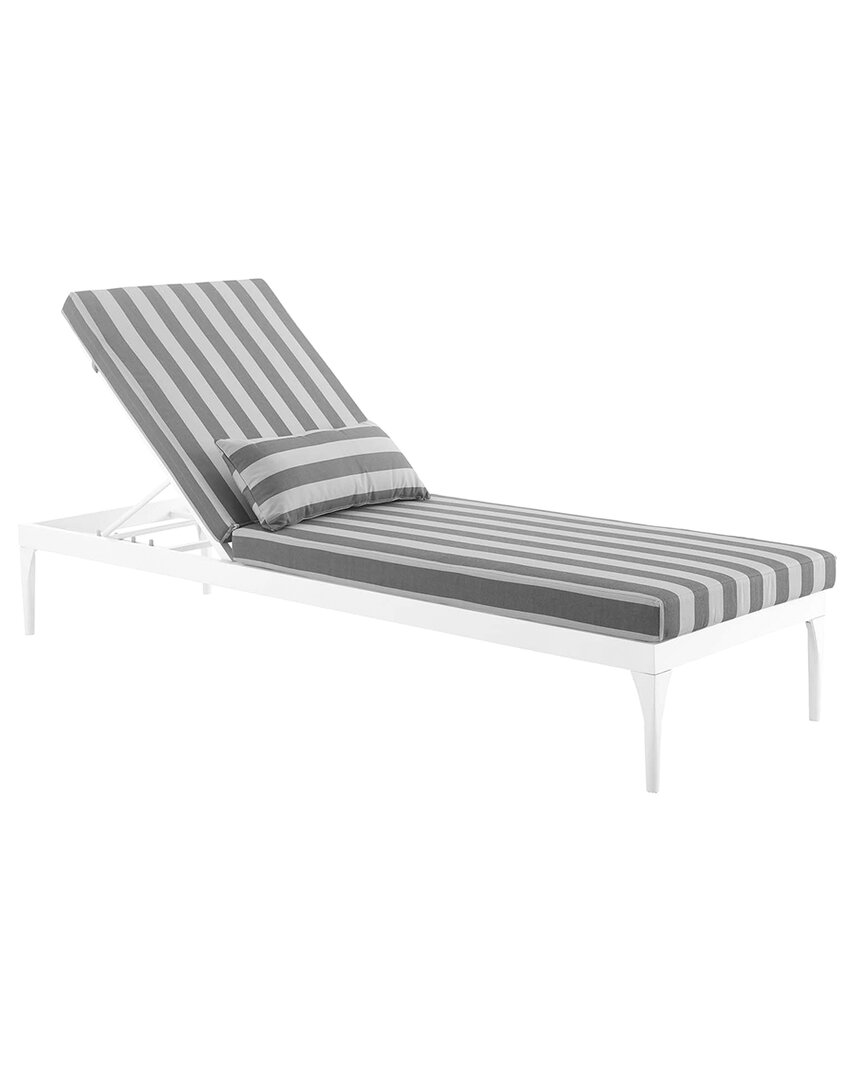 Modway Outdoor Perspective Cushion Outdoor Patio Chaise Lounge Chair