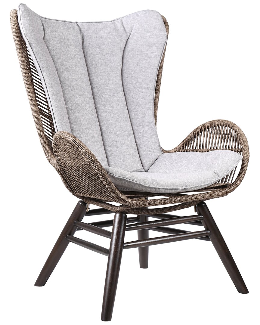 Shop Armen Living Discontinued  King Indoor Outdoor Lounge Chair In Grey