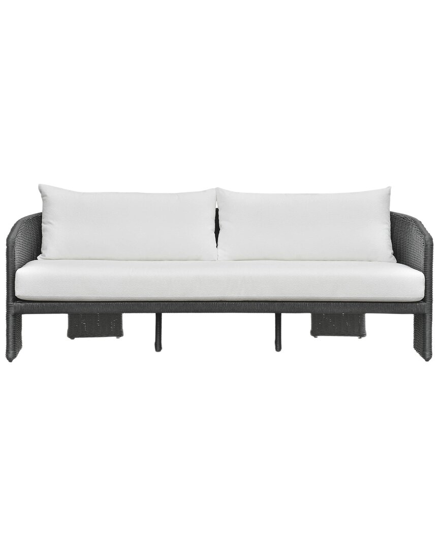 Tov Furniture Alexa Rattan Performance Fabric Outdoor Sofa