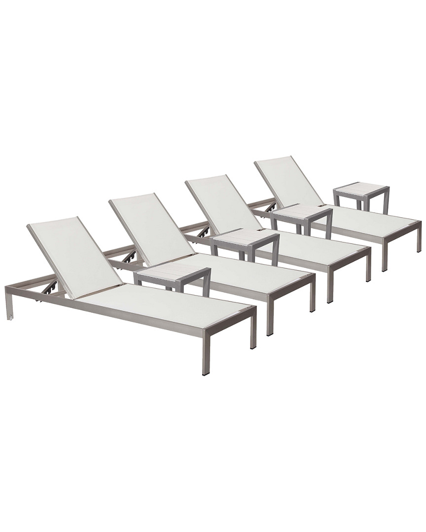 Pangea Home 4 Sally Lounger & 4 Side Table