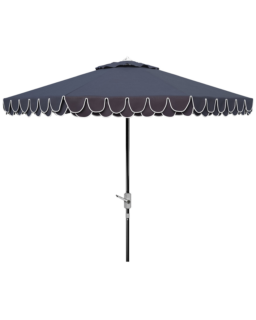 Safavieh Elegant Valance 9ft Auto Tilt Umbrella