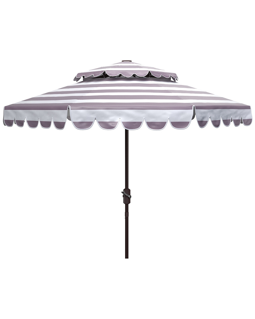 Safavieh Vienna 9ft Round Double Top Crank Umbrella