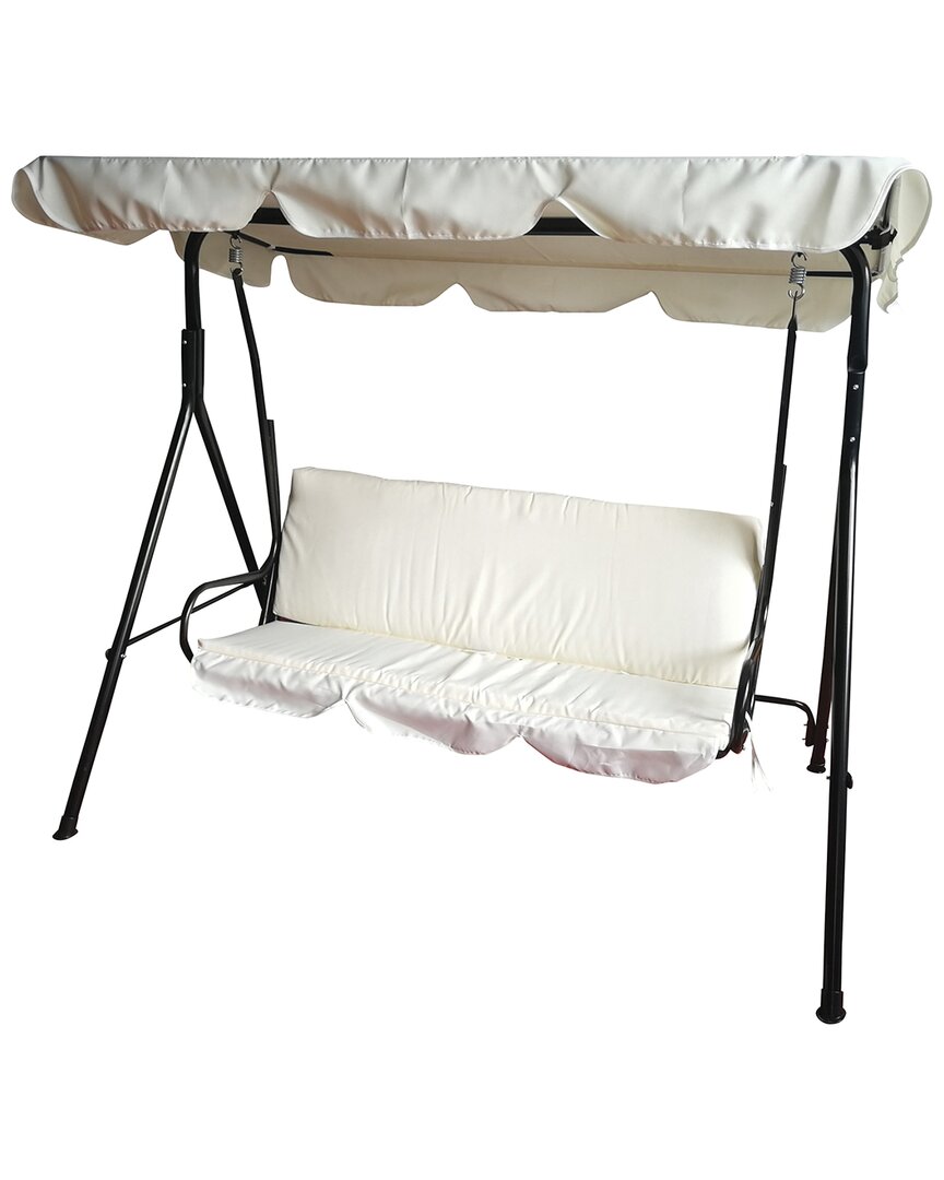 Northlight 3-seater Outdoor Patio Swing With Adjustable Canopy