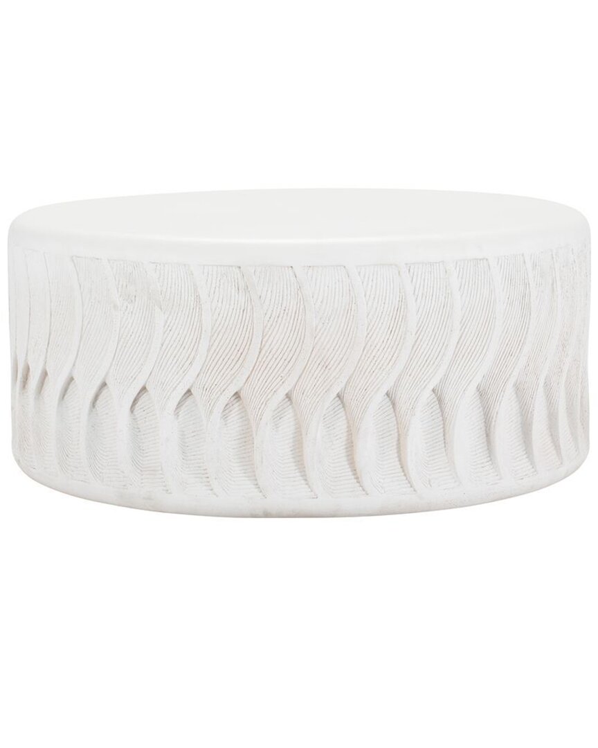 Shop Bernhardt Exteriors Coquille Cocktail Table In White