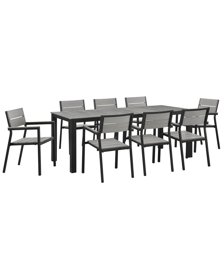 Modway Outdoor Maine 9 Piece Outdoor Patio Dining In Multi