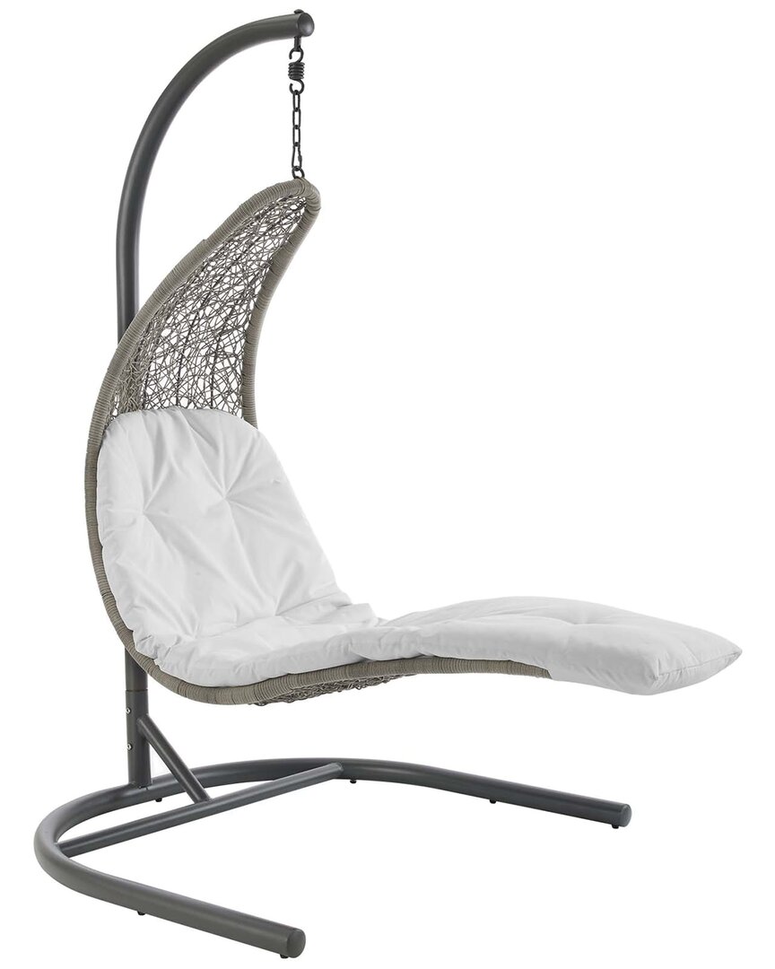 Modway Landscape Hanging Chaise Lounge Outdoor Patio Swin In Multi