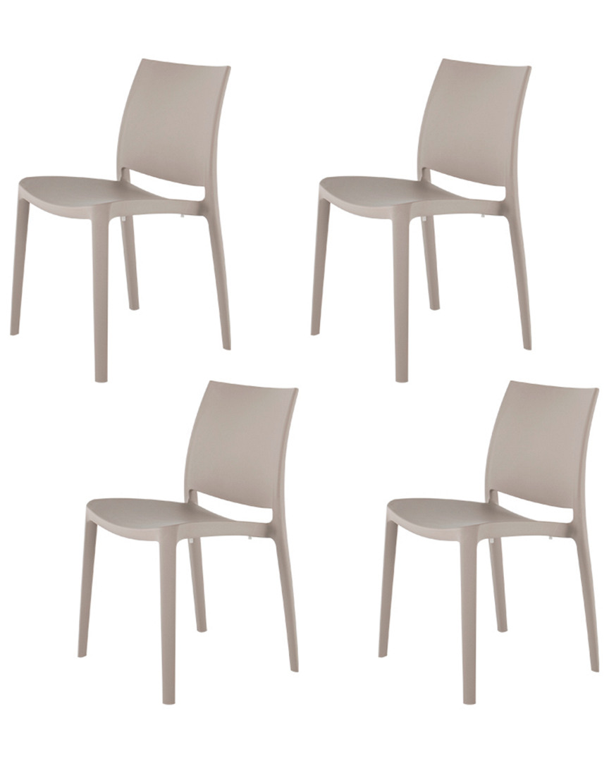 Lagoon Set Of 4 Sensilla Stackable Dining Chairs