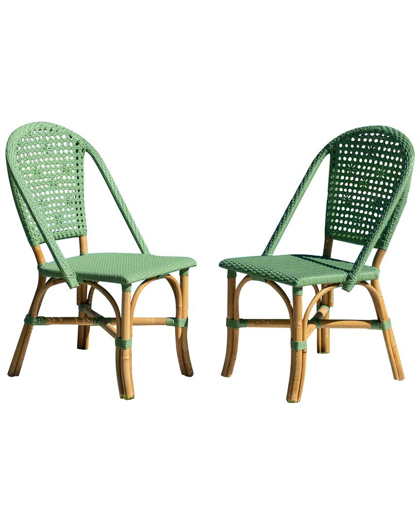 Panama Jack Set 2 Chloe Side Chairs In Green