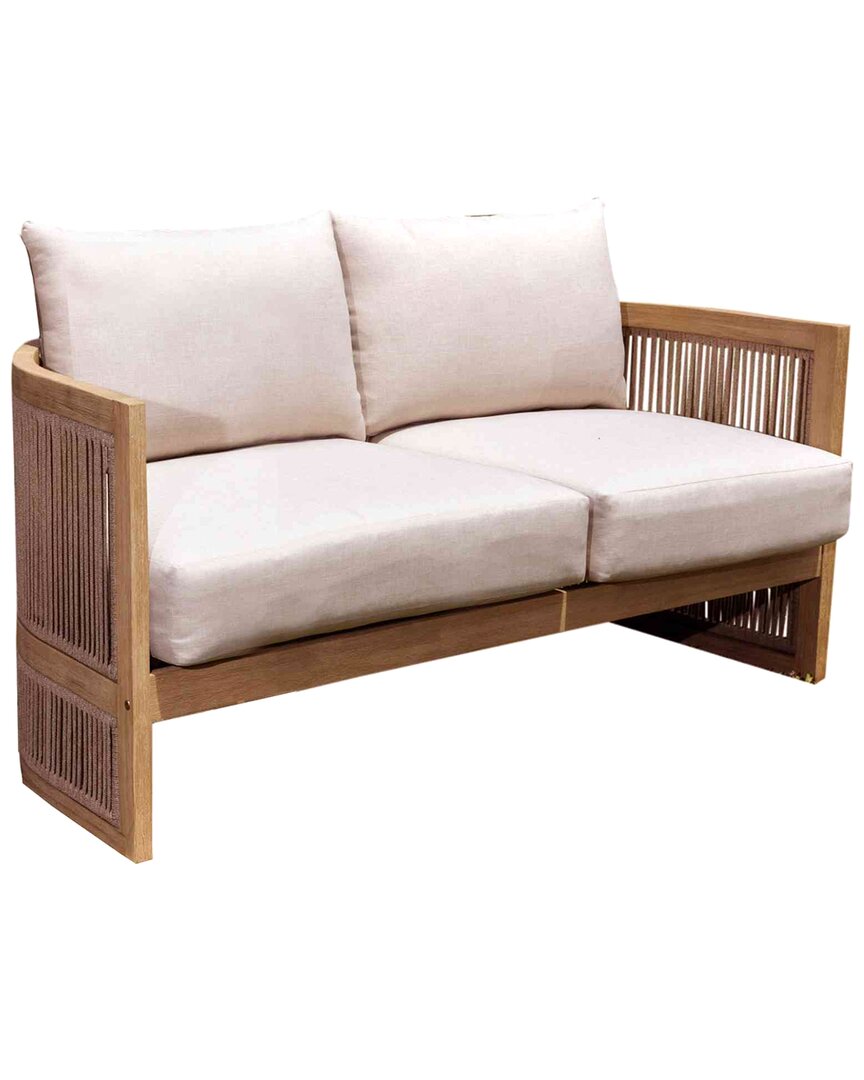 Panama Jack Cabo Loveseat With Cushions In Brown