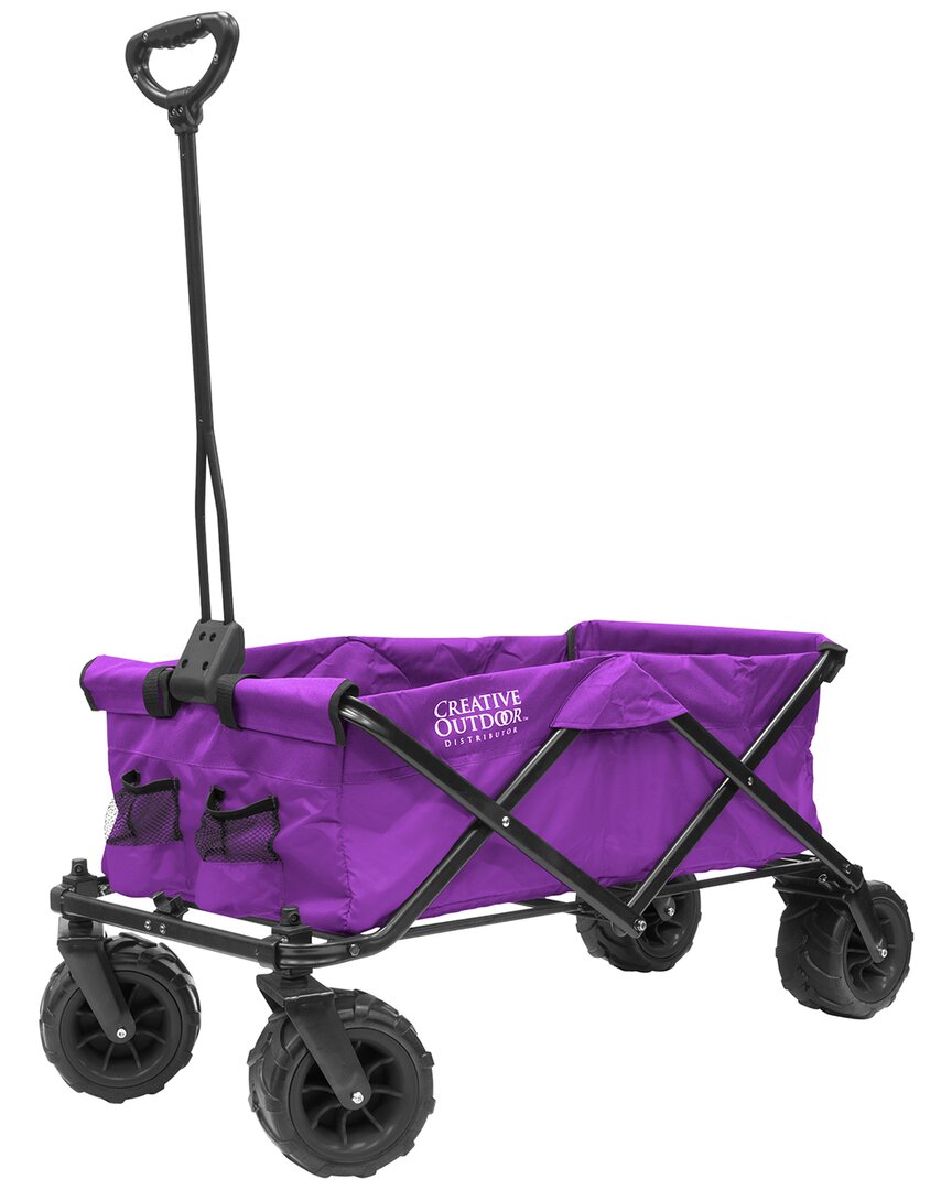 Creative Outdoor Products All Terrain Folding Wagon In Purple