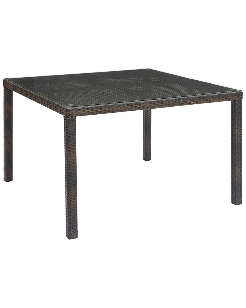 Modway Outdoor Conduit 47in Outdoor Patio Wicker Rattan Dining Table
