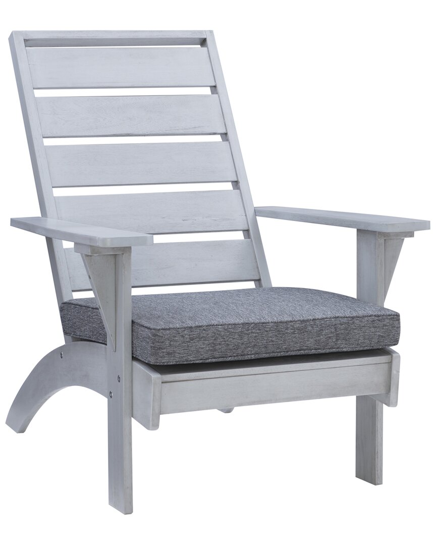 Linon Nantucket Chair With Cushion In Grey