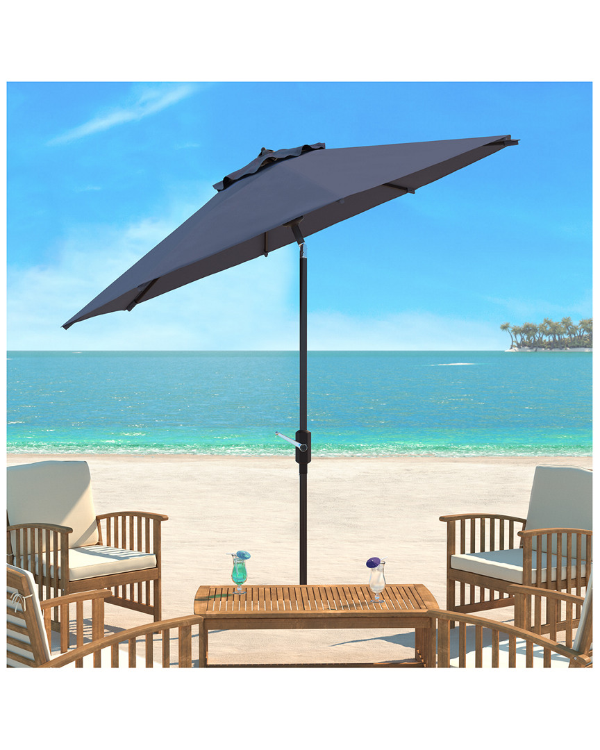 Safavieh Up Resistant Ortega 9 Ft Auto Tilt Crank Umbrella