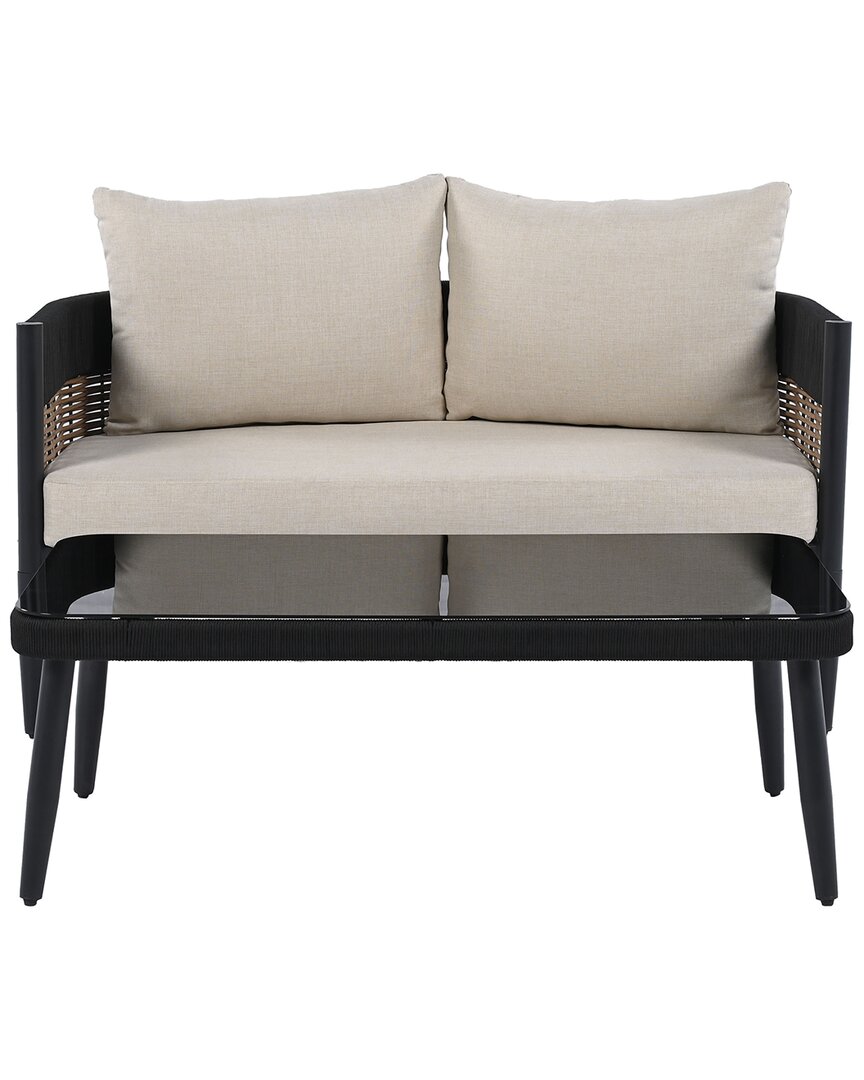 Safavieh Harrison Bench & Table Set In Black