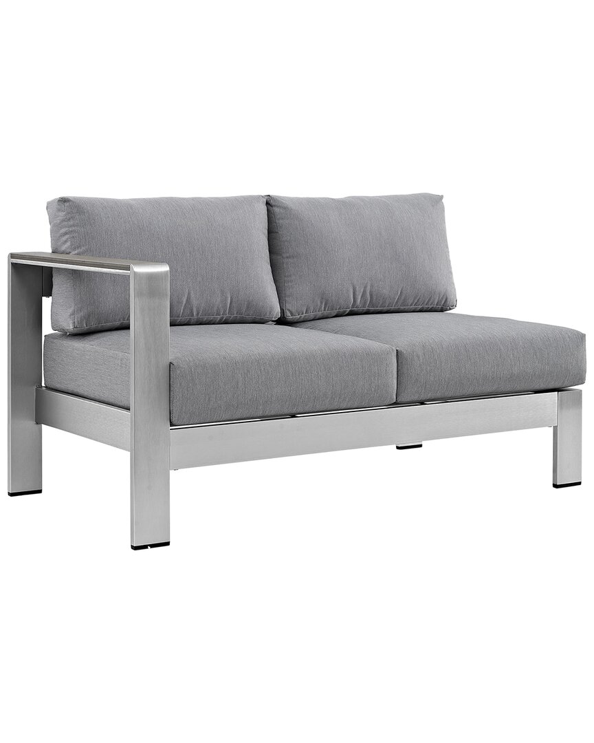 Modway Shore Left-arm Corner Sectional Outdoor Patio Aluminum Loveseat