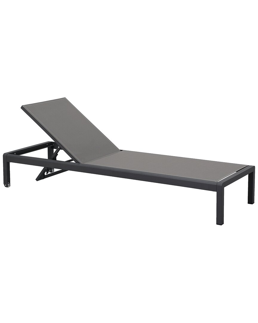 Design Guild Outdoor Chaise Lounge In Gray
