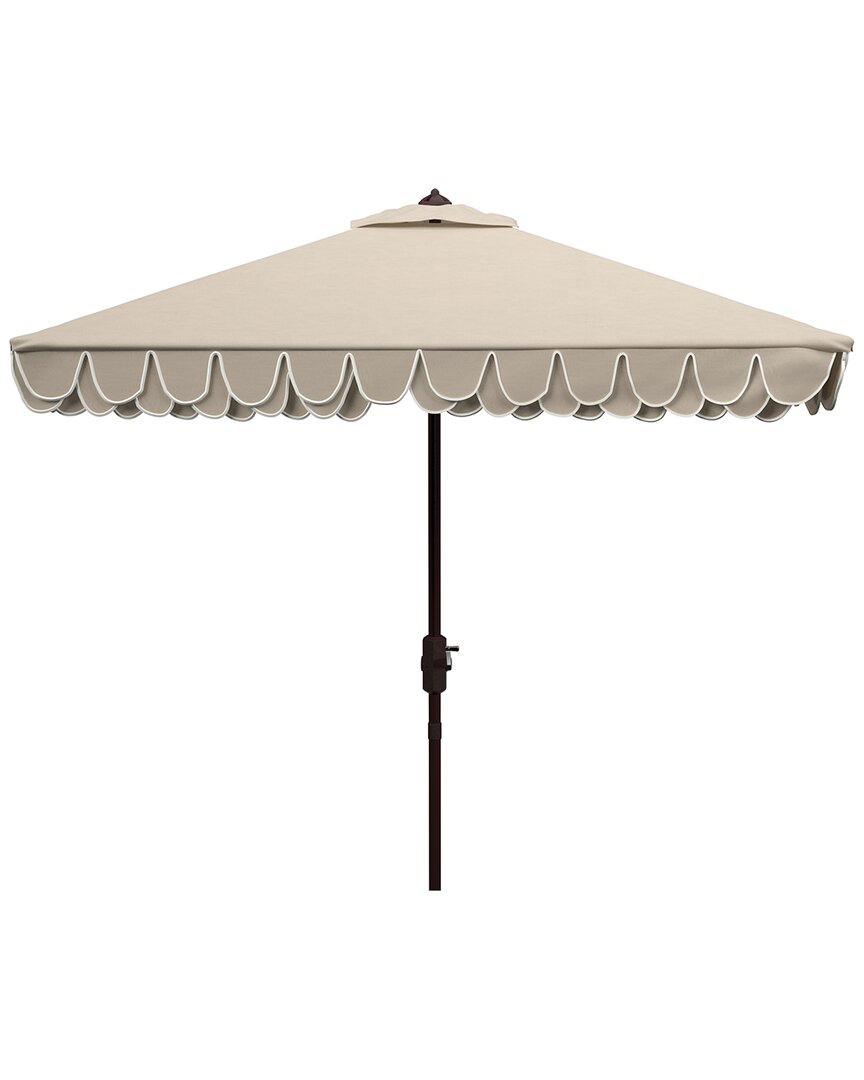 Safavieh Elegant Valance 7.5ft Square Umbrella