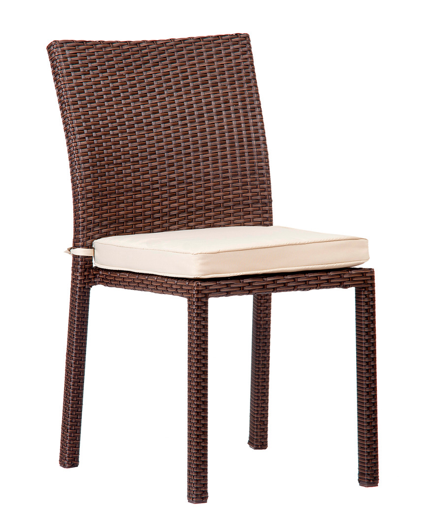 Shop Amazonia Wicker 4pc Outdoor Patio Dining Side Chairs