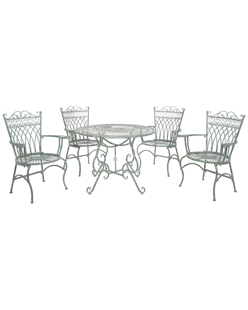 Safavieh Thessaly 5pc Dining Set In Green