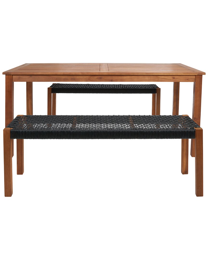 Safavieh Aquina 3pc Dining Set In Brown