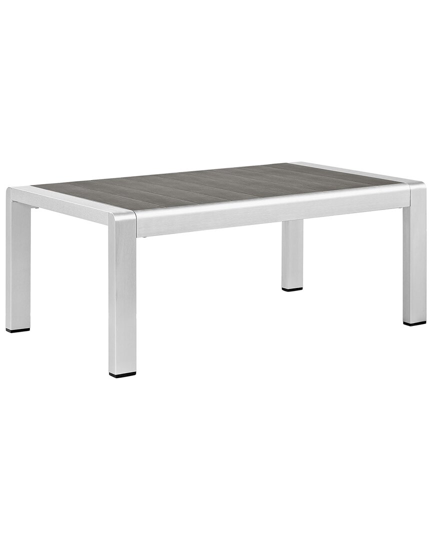 Modway Outdoor Shore Outdoor Patio Aluminum Coffee Table