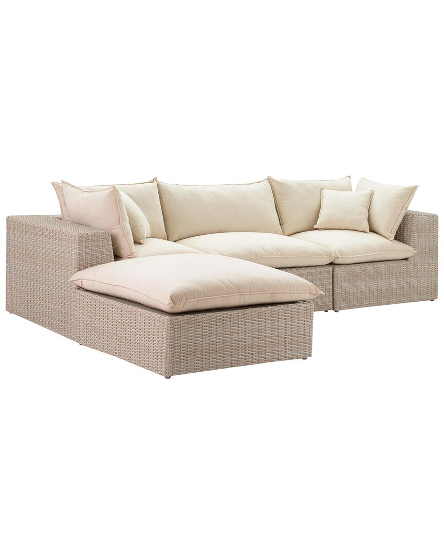 Tov Furniture Cali Outdoor Modular Sectional In White