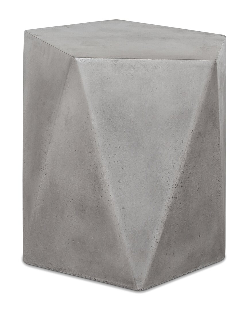 Moe's Home Collection Gem Outdoor Stool In Grey