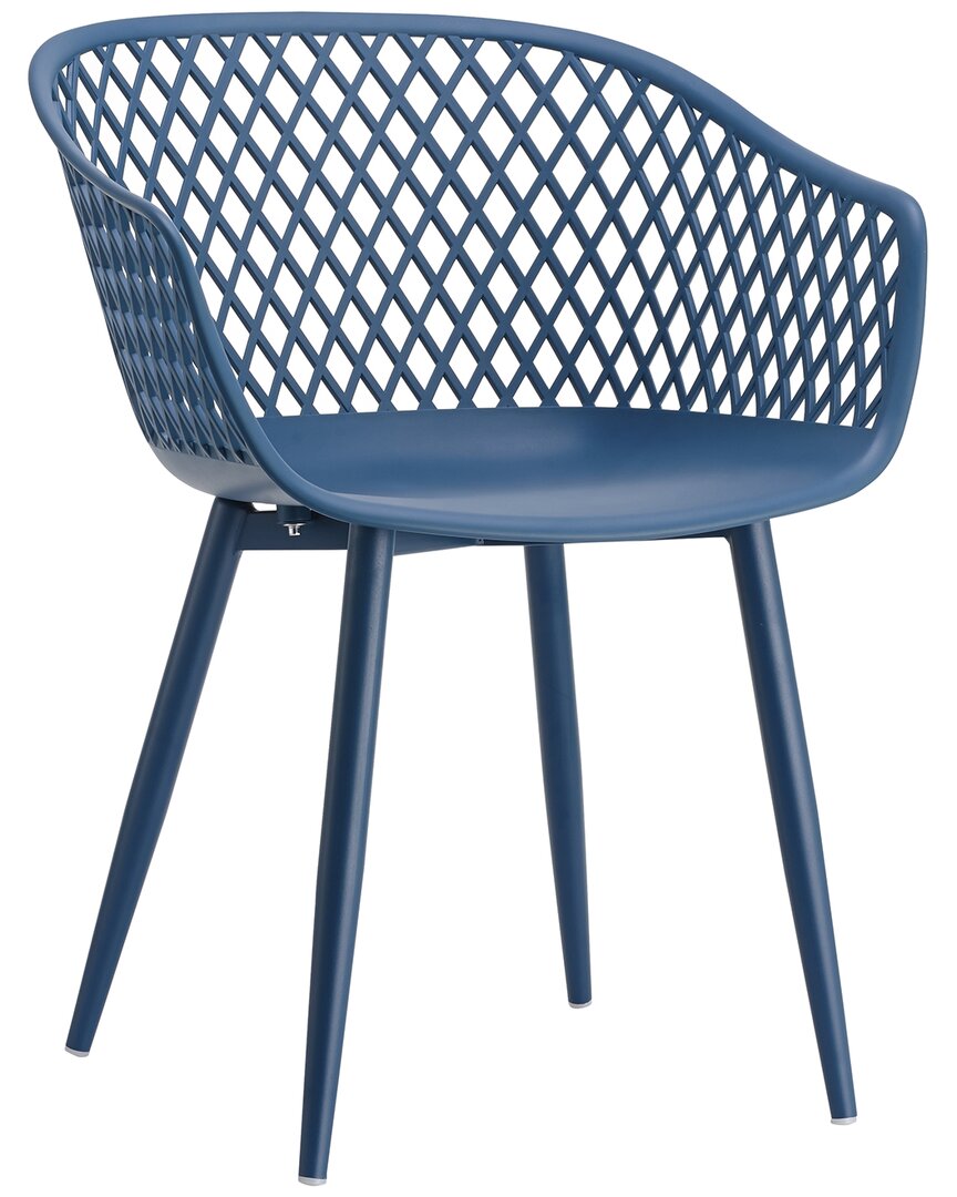 Moe's Home Collection Piazza Outdoor Chair In Blue