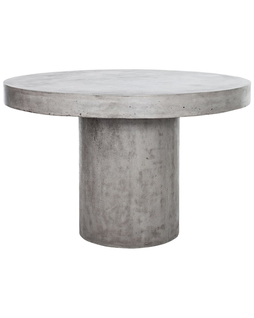 Moe's Home Collection Cassius Round Outdoor Dining Table In Grey