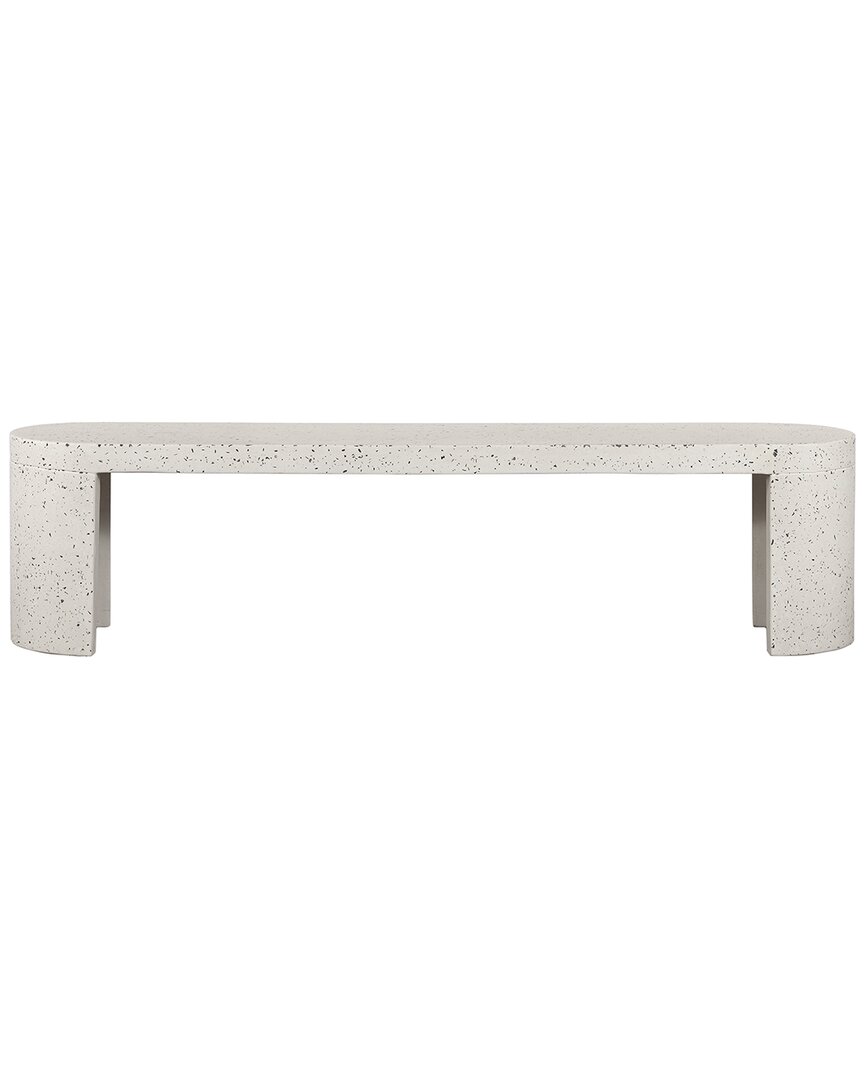 Moe's Home Collection Lyon Outdoor Bench In Grey