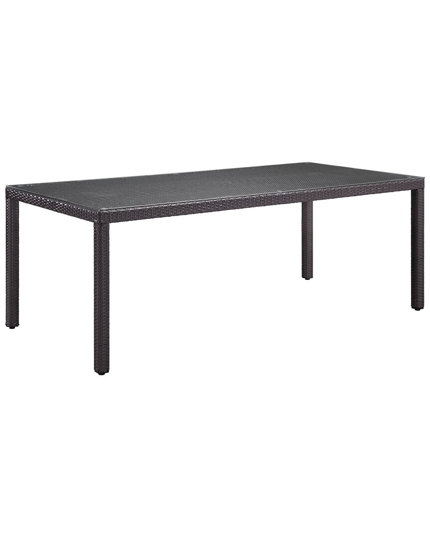 Modway Convene 82in Outdoor Patio Dining Table In Brown