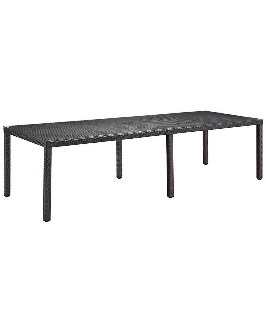 Modway Convene 114in Outdoor Patio Dining Table In Brown