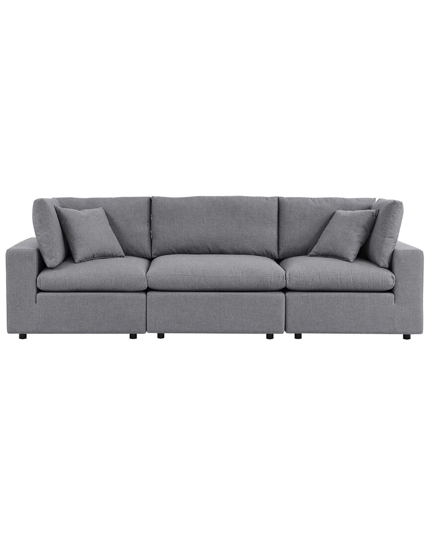Modway Commix Sunbrella Outdoor Patio Sofa In Gray