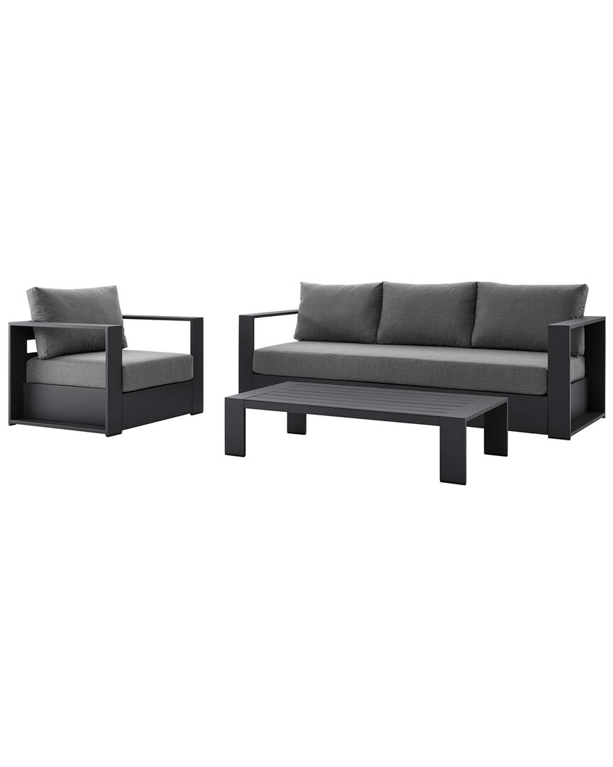 Modway Tahoe Outdoor Patio 3-piece Set In Gray