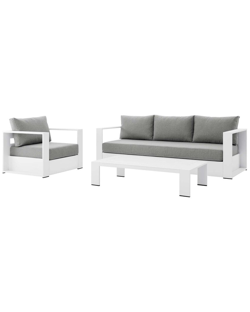 Modway Tahoe Outdoor Patio 3-piece Set In White
