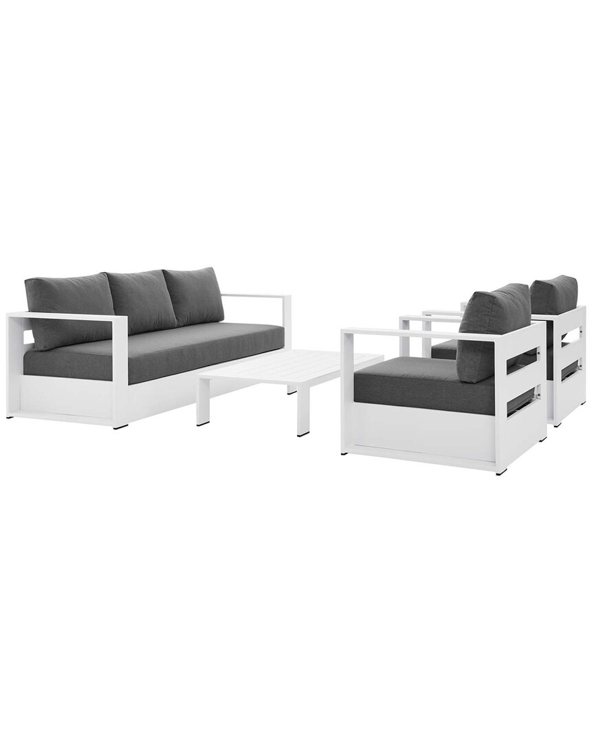 Modway Tahoe Outdoor Patio 4-piece Set In White