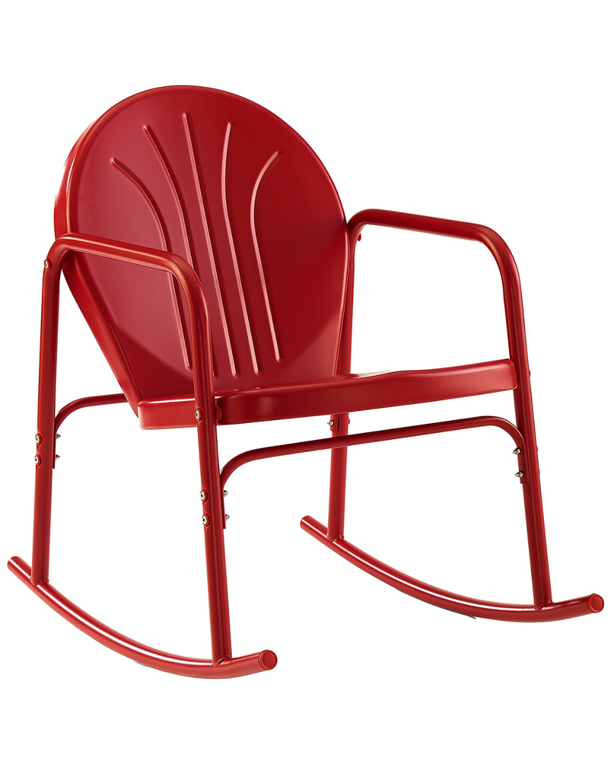 Crosley Griffith 2pc Outdoor Rocking Chair Set In Red