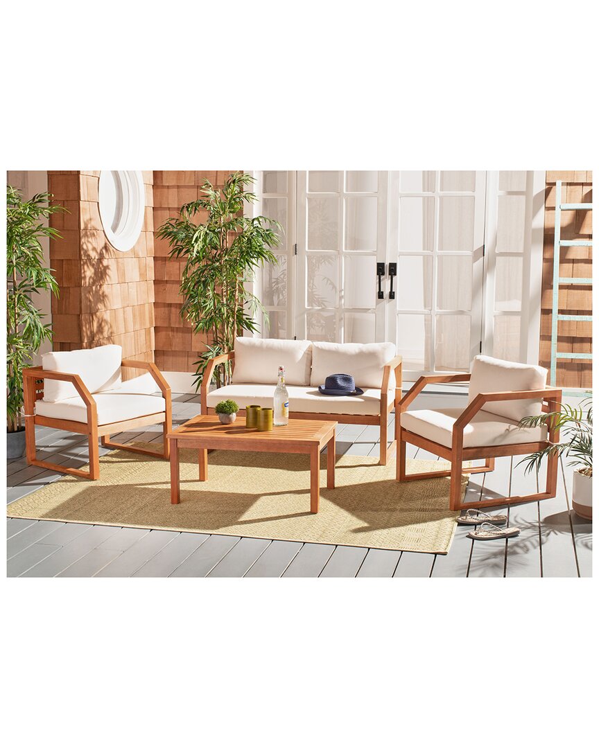 Safavieh Dren 4pc Living Set In Brown