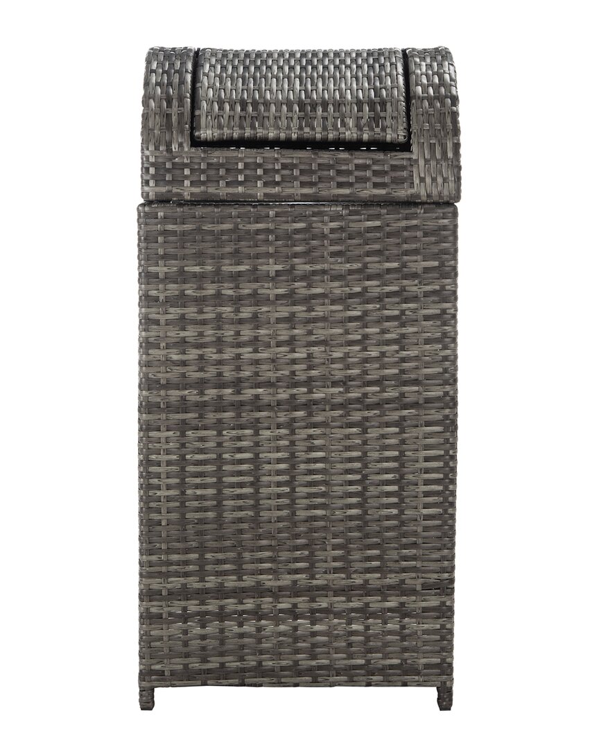 Safavieh Serapis Trash Bin In Grey