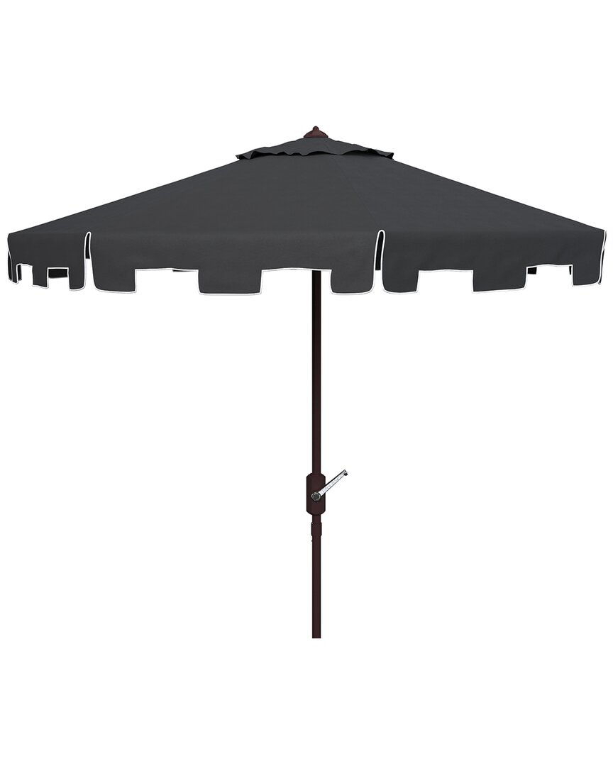 Safavieh Zimmerman 11ft Market Umbrella In Black