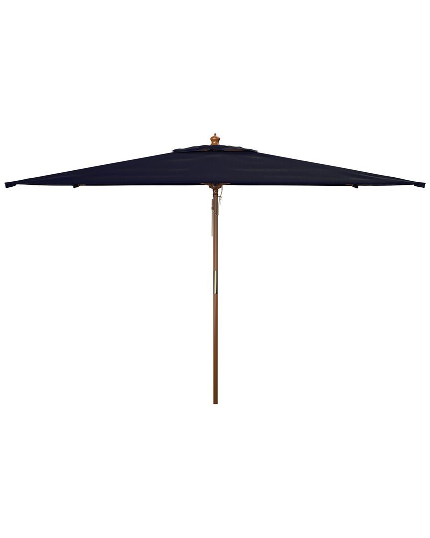 Safavieh Aklin 10ft Wood Umbrella In Blue