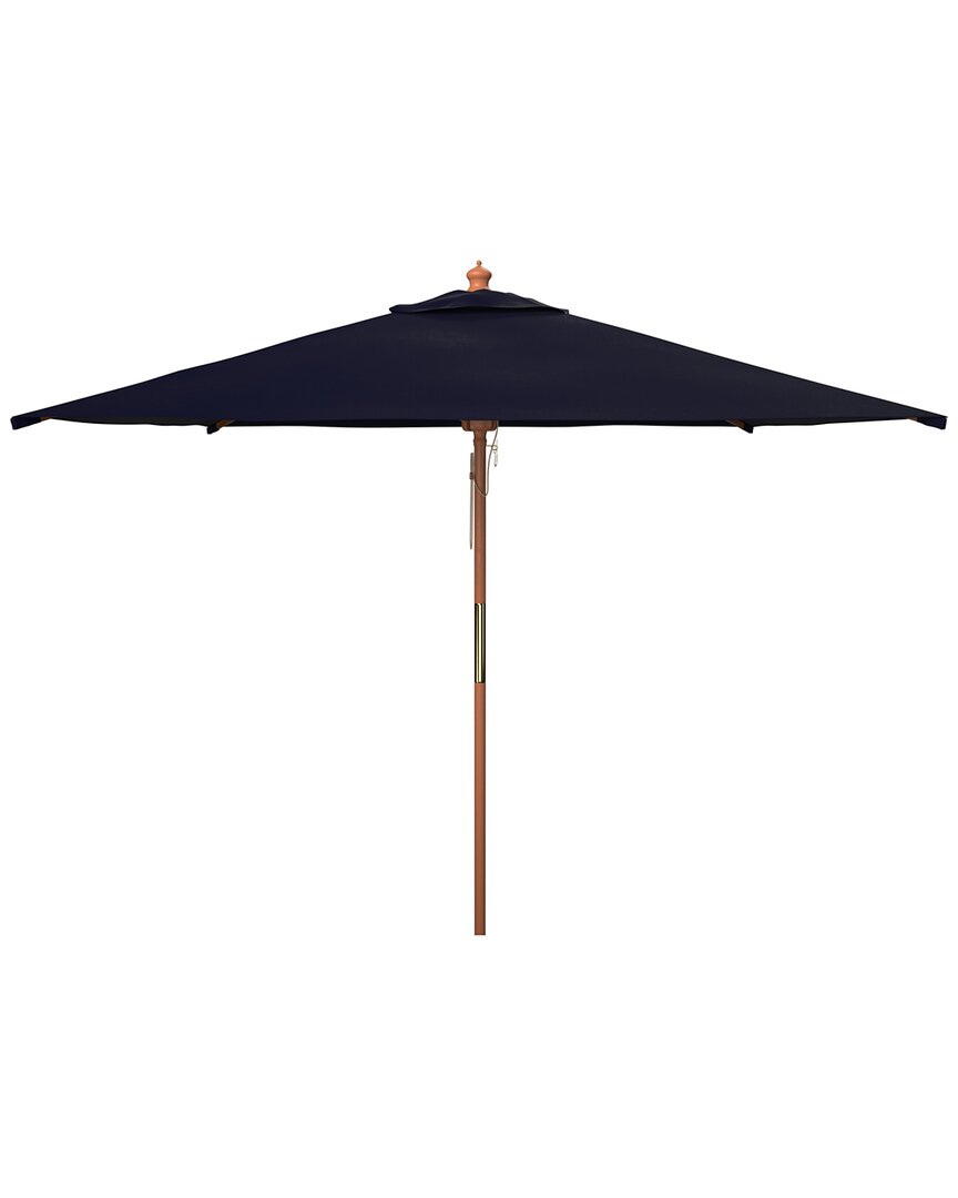 Safavieh Velop 7.5ft Wood Umbrella In Blue