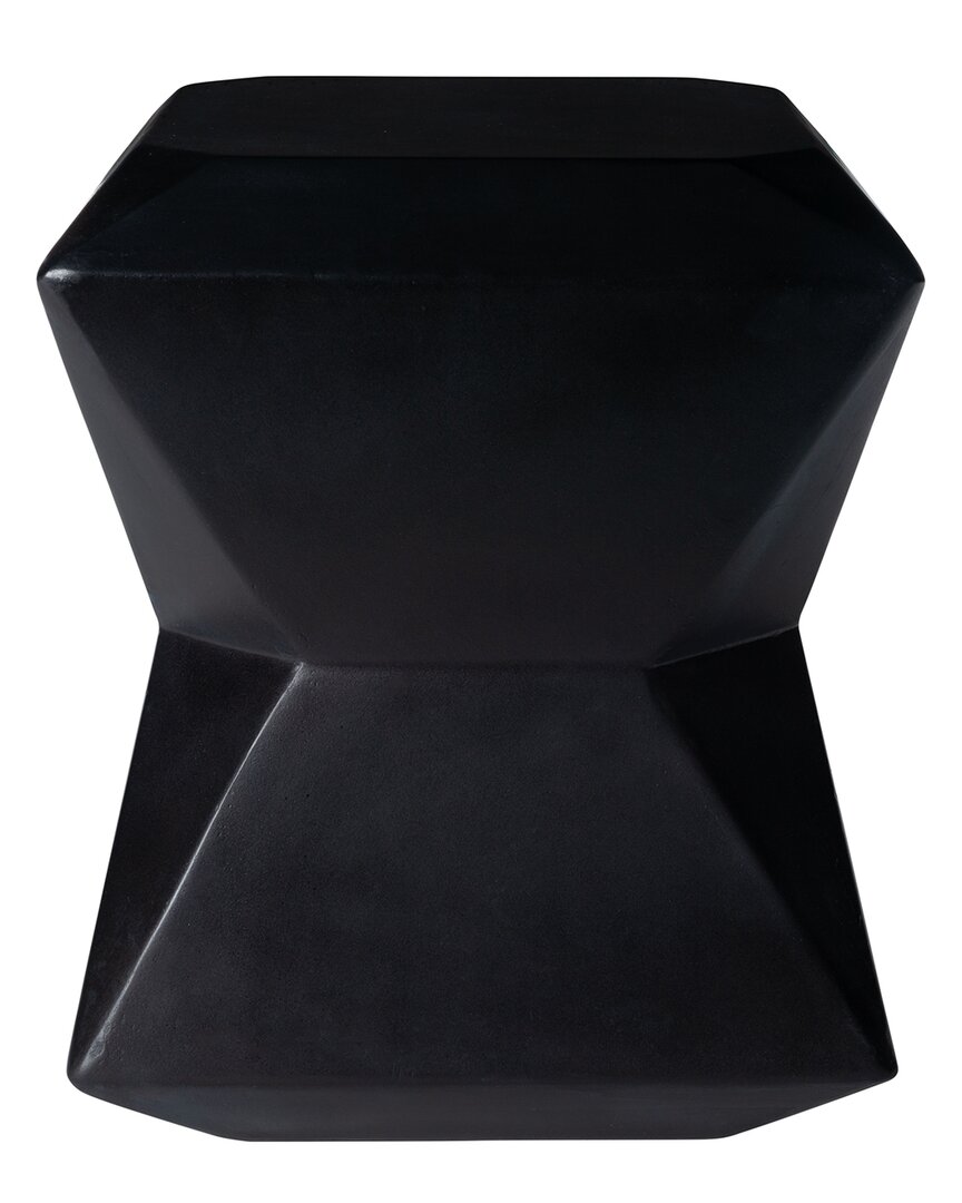 Safavieh Conan Outdoor Concrete Accent Table In Black