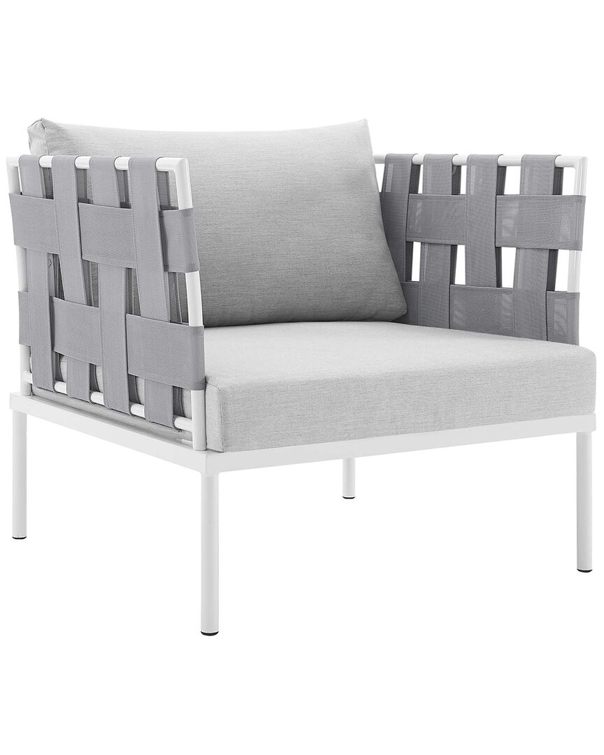 Modway Harmony Sunbrella® Outdoor Patio Aluminum Armchair In Grey