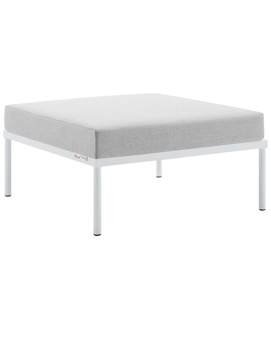 Modway Harmony Sunbrella® Outdoor Patio Aluminum Ottoman In Grey