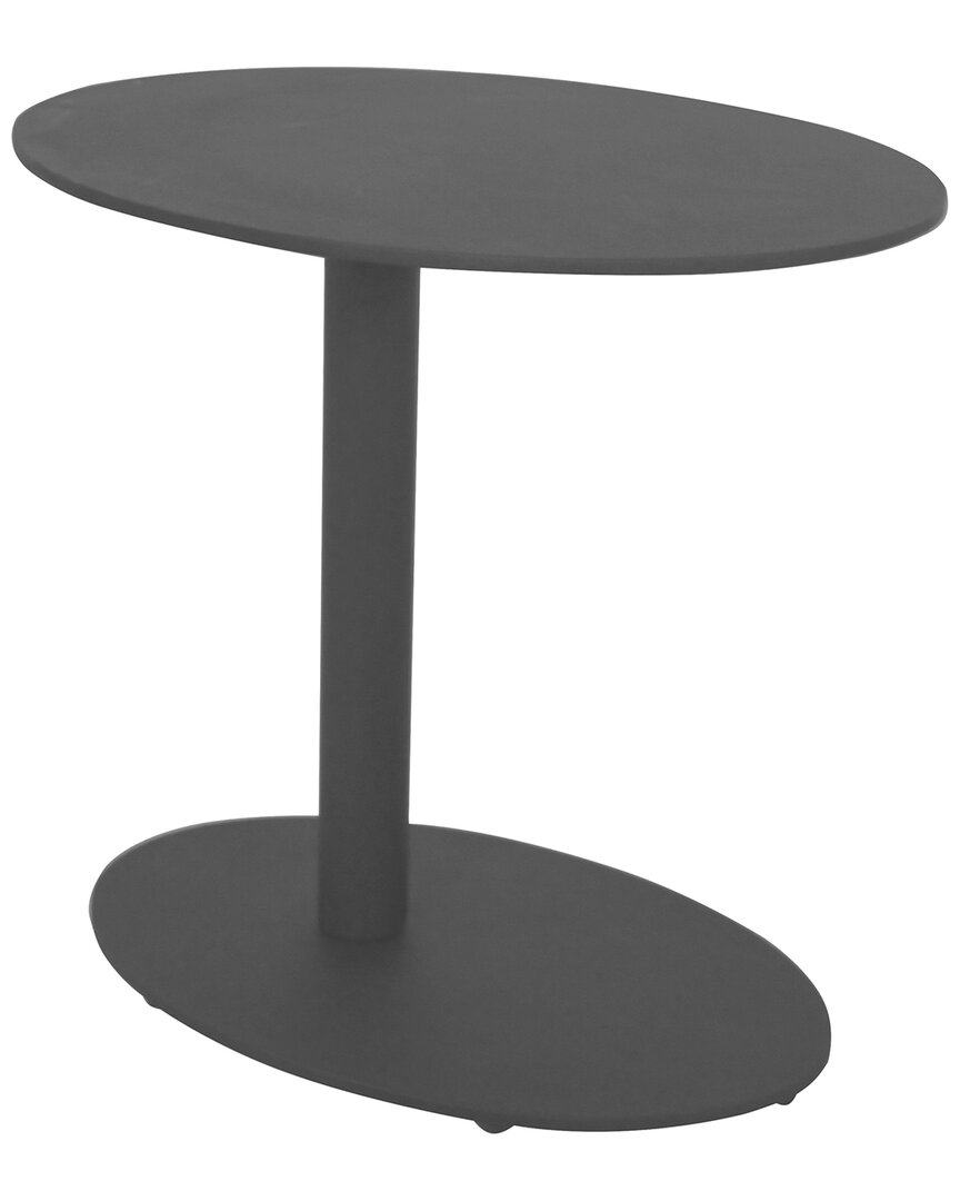 Pangea Home Sunset Side Table In Grey