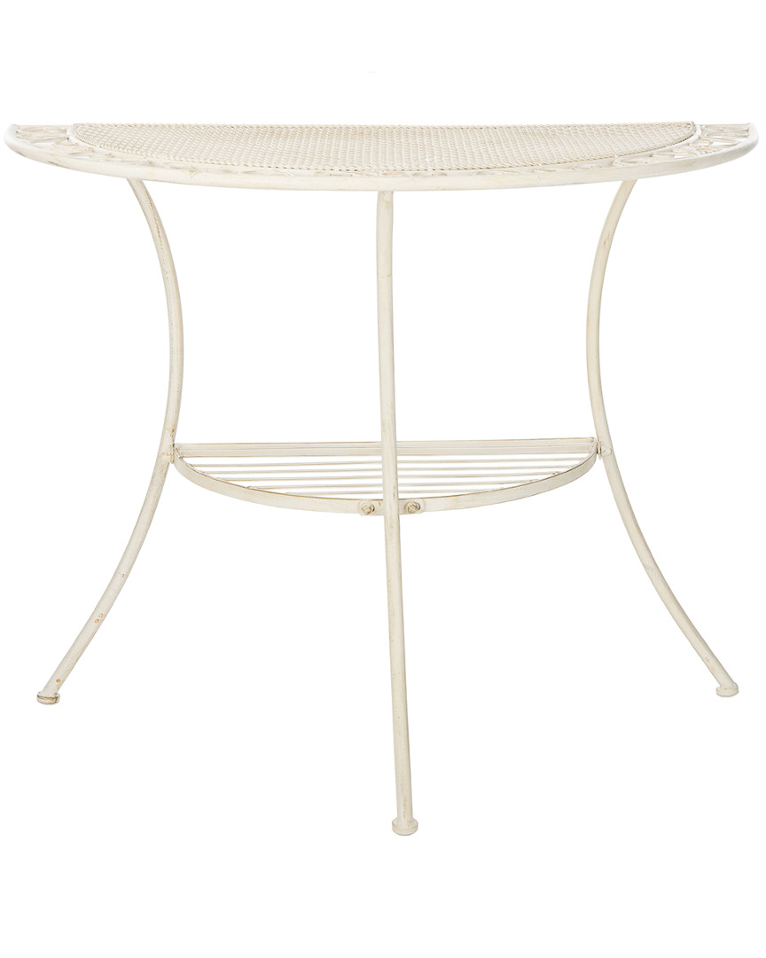 Safavieh Genson Outdoor End Table In Pearl