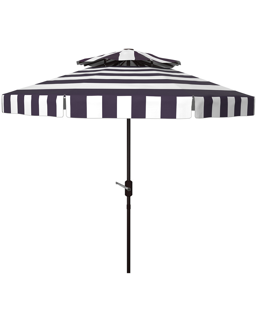 Safavieh Elsa Fashion Line 9ft Double Top Umbrella In White