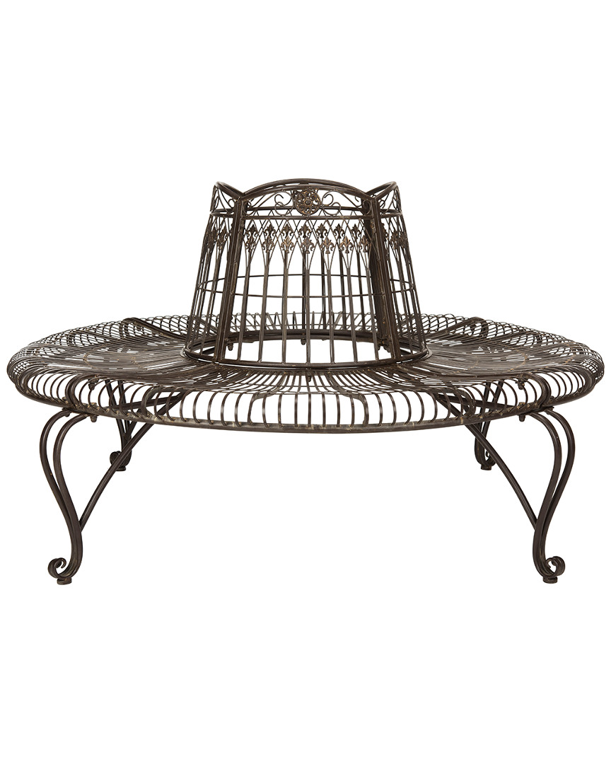 Shop Safavieh Ally Darling Wrought Iron 60.25in W Outdoor Tree Bench