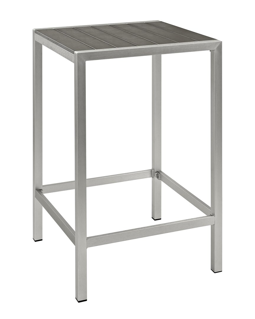 Modway Outdoor Shore Outdoor Patio Aluminum Bar Table